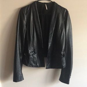 Free People Vegan Leather Jacket size 4
